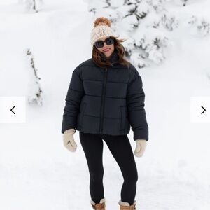 Noize‎ Avalon Puffer Jacket Black Large NWT